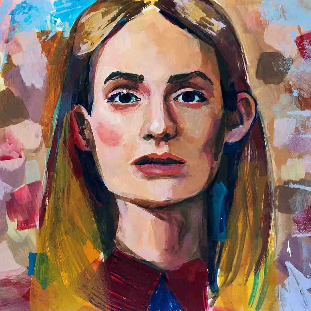 Illustration Portrait einer Frau